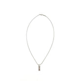 Tiffany & Co Vintage 18K Diamond Atlas Bar Pendant Necklace